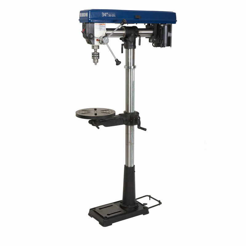 34" Floor Radial Drill Press - 1/3 HP